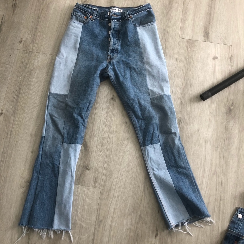 Redone Leandra patchwork Jeans